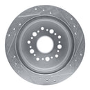 R1 92-98 Lexus SC300 Rear Drilled & Slotted Silver Brake Rotor Set