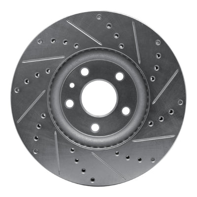 R1 13-20 Ford FusIon Front Drilled & Slotted Silver Brake Rotor Set