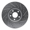 R1 13-20 Ford FusIon Front & Rear Drilled & Slotted Silver Brake Rotor Set