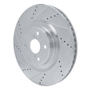 R1 13-20 Lexus RC300 Front & Rear Drilled & Slotted Silver Brake Rotor Set