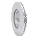 R1 14-24 Mazda 3 Front Drilled & Slotted Silver Brake Rotor Set