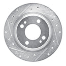 R1 16-25 Dodge Attitude (Mexico) Front Left Drilled & Slotted Silver Brake Rotor