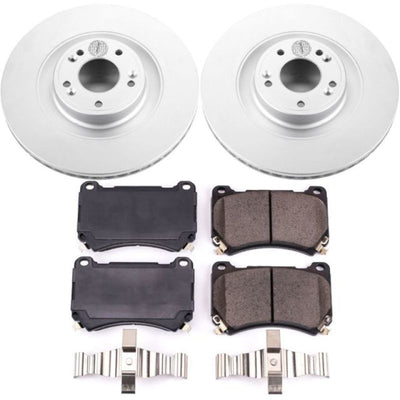 Power Stop 2011 Hyundai Equus Front & Rear Z17 Evolution Geomet Coated Brake Kit