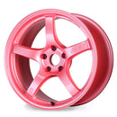 Gram Lights 57CR 18x10.5 +12 5x114.3 Sakura Pink Wheel (Special Order No Cancel)