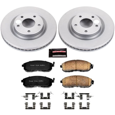 Power Stop 11-17 Nissan Juke Front & Rear Z17 Evolution Geomet Coated Brake Kit