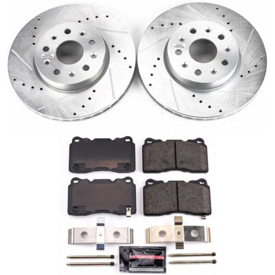 Power Stop 2019 Cadillac CTS Front & Rear Z23 Evolution Brake Kit