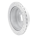R1 05-06 Pontiac GTO Rear Right Drilled & Slotted Silver Brake Rotor