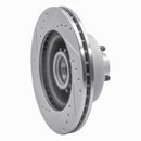 R1 1973-1989 Chrysler CORDOBA Front Right Drilled & Slotted Silver Brake Rotor