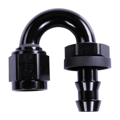 Russell 6AN Twist-Lok 180 Degree Hose End - Black