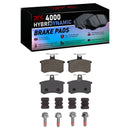 DFC 92-98 Audi A6 Rear Geospec Rotors w/4000 HybriDynamic Brake Pads w/Hardware