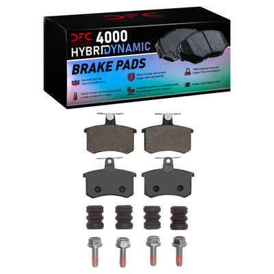 DFC 96-01 Audi A4 Quattro Rear Geospec Rotors w/4000 HybriDynamic Brake Pads w/Hardware