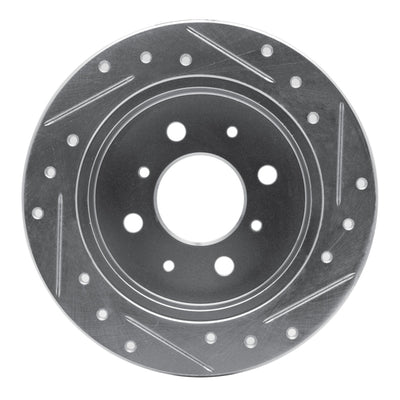 R1 88-01 Acura Integra Rear Drilled & Slotted Silver Brake Rotor Set