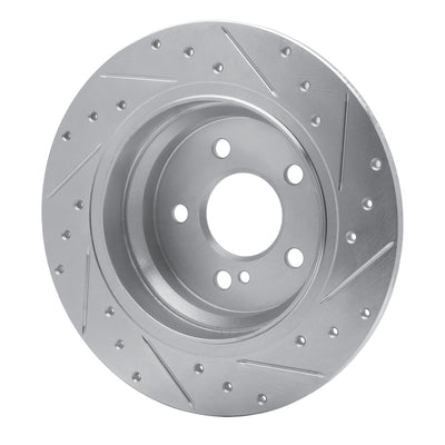 R1 03-16 Mercedes-Benz E250 Rear Drilled & Slotted Silver Brake Rotor Set