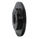 R1 97-04 Ford F-150 4WD Front Left Drilled & Slotted Black Brake Rotor