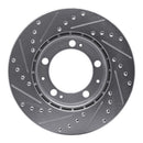 R1 87-89 Porsche 944 Front & Rear Drilled & Slotted Silver Brake Rotor Set