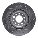R1 17-25 Alfa Romeo Stelvio Front Drill & Slot Silver Rotors
