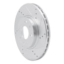 R1 09-19 Dodge Vision (Mexico) Front Right Drilled & Slotted Silver Brake Rotor