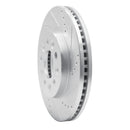 R1 04-07 Ford Freestar Front Right Drilled & Slotted Silver Brake Rotor