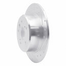 R1 95-99 Toyota Avalon Rear Right Drilled & Slotted Silver Brake Rotor