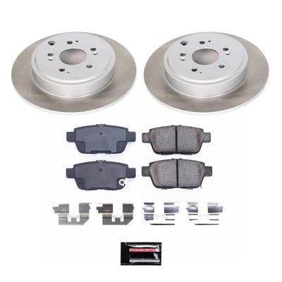 Power Stop 06-11 Honda Ridgeline Front and Rear Semi-Coated Rotor Kit