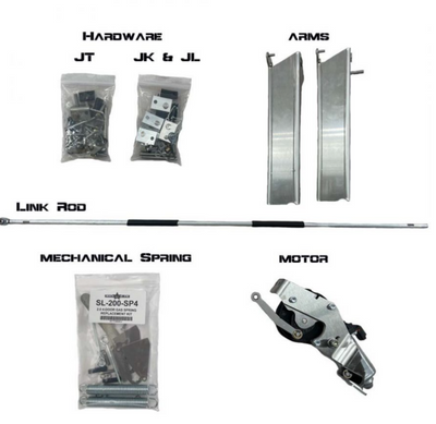 Rock Slide Rebuild Kit for Gen2 Step Sliders - JT 4 Door Passenger Side
