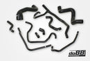do88 Porsche 968 Coolant Hoses Black