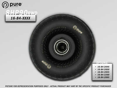 Pure Drivetrain 8HP90 High Performance Billet Race Torque Converter - 26/50 Stator - RWD
