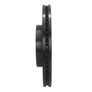 R1 16-25 Mazda 6 Front Right Drilled & Slotted Black Brake Rotor