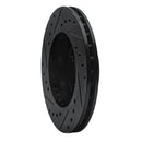 R1 80-89 Buick CENTURY Front Right Drilled & Slotted Black Brake Rotor