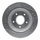R1 1985-92 Pontiac Firebird Rear Drill & Slot Silver Rotors