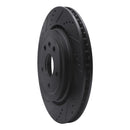 R1 16-24 Chevrolet Camaro Front & Rear Drilled & Slotted Black Brake Rotor Set