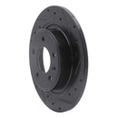 R1 11-19 Buick Verano Rear Right Drilled & Slotted Black Brake Rotor