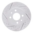 R1 09-19 Fiat 500 (Mexico) Rear Left Drilled & Slotted Geo-Carbon Rotor