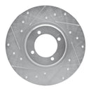 R1 62-80 MG MGB Front Drilled & Slotted Silver Brake Rotor Set