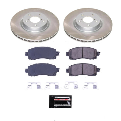 Power Stop 17-22 Subaru Impreza Front and Rear Semi-Coated Rotor Kit