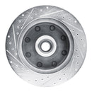 R1 73-77 Dodge B300 Van (71-74) / B300 (75-80) Front Right Drilled & Slotted Silver Brake Rotor