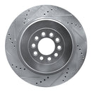 R1 03-05 Jaguar Super V8 Front & Rear Drilled & Slotted Silver Brake Rotor Set