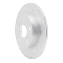 R1 11-16 Scion TC Rear Right Drilled & Slotted Silver Brake Rotor