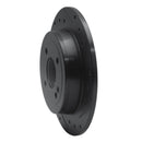 R1 12-25 Dodge Attitude (Mexico) Front and Rear Drilled & Slotted Black Rotor Kit