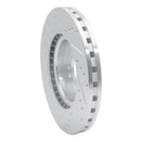 R1 12-18 Mercedes-Benz ML250 Front Right Drilled & Slotted Silver Brake Rotor