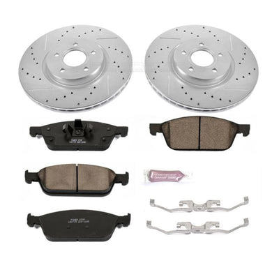 Power Stop 13-19 Ford Escape Front Z23 Evolution Sport Brake Kit w/Calipers