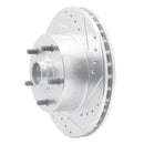 R1 1967-1974 Buick GS 400 Front Right Drilled & Slotted Silver Brake Rotor
