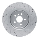 R1 17-25 BMW 330i Front & Rear Drilled & Slotted Silver Brake Rotor Set