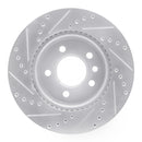R1 10-17 Volkswagen AMAROK (Mexico) Front Right Drilled & Slotted Silver Brake Rotor