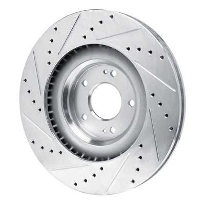 R1 19-22 Hyundai Veloster N Front Drilled & Slotted Silver Brake Rotor Set