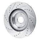 R1 19-22 Hyundai Veloster N Front Drilled & Slotted Silver Brake Rotor Set