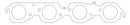 Cometic GM BBC 2.250in Round Port - 030in MLS Exhaust Gasket
