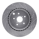 R1 18-24 Subaru WRX STI Front & Rear Drilled & Slotted Silver Brake Rotor Set