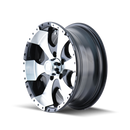 ION Type 136 15x6 / 6x139.7 BP / 0mm Offset / 108mm Hub Black/Machined Wheel