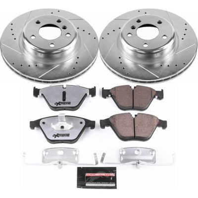 Power Stop 14-16 BMW 528i Front & Rear Z26 Street Warrior Brake Kit